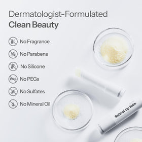 Daytime use of Dr.Different balm under lipstick showing clear, non-greasy protective layer