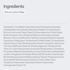 Visual suggesting key actives for Dr.Different including retinal and peptides for smoother lips