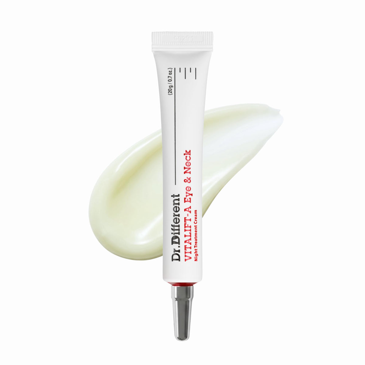 Dr.Different front packaging showing clinical tube and branding benefit of protection