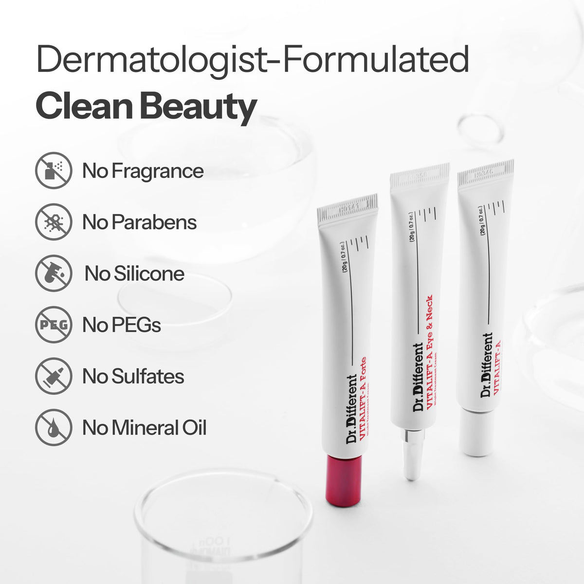 Dr.Different lifestyle bathroom setup communicating dermatologist-designed routine inclusion
