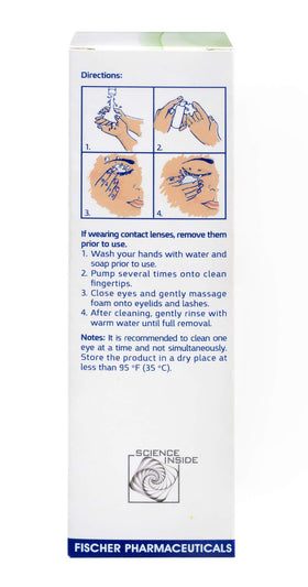 Dr. Fischer ingredients label highlighting tea tree oil and soothing components for reassurance