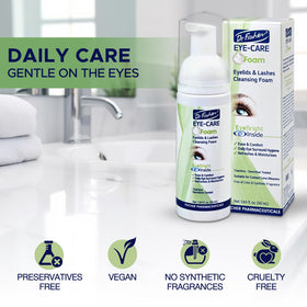 Dr. Fischer bottle held in hand showing compact size and travel-friendly convenience
