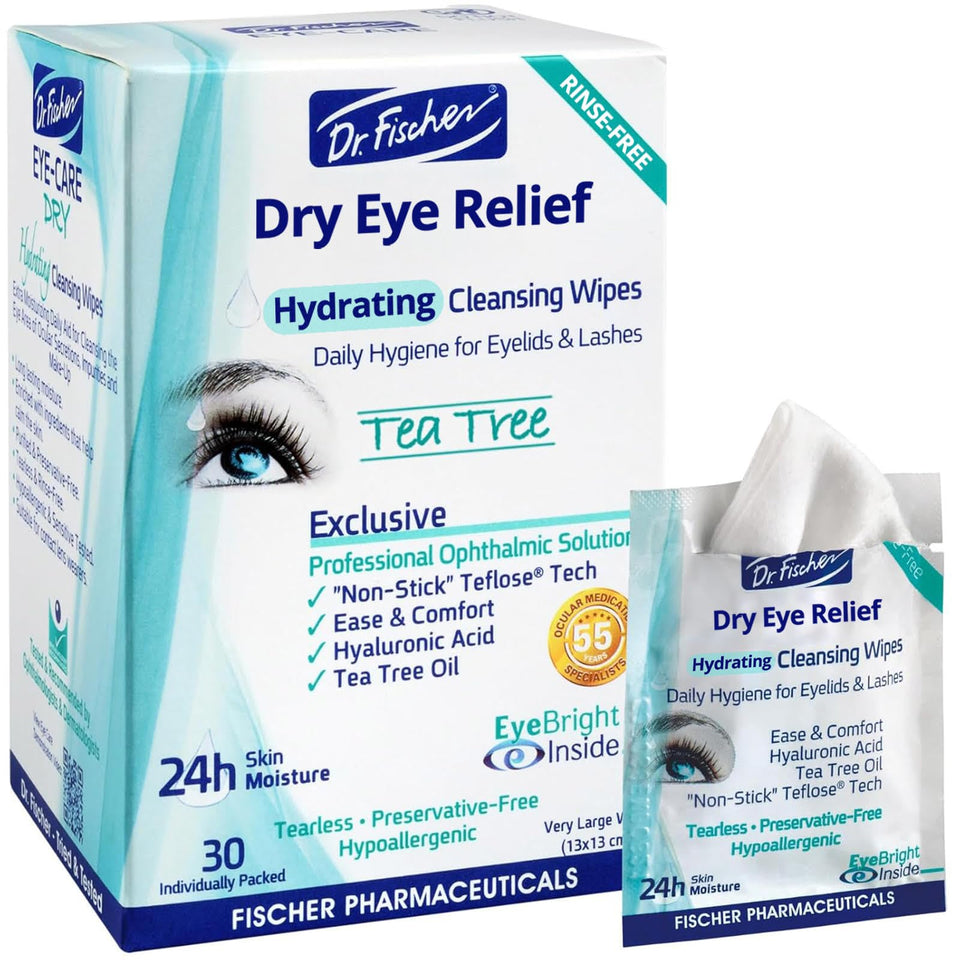 Dr. Fischer front packaging showing product benefits and calming design
