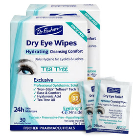 Dr. Fischer front packaging showing 60 wipes and clear usage benefit