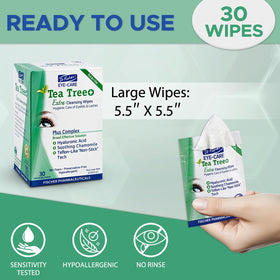 Dr. Fischer close-up of wipe texture showing soft fiber comfort