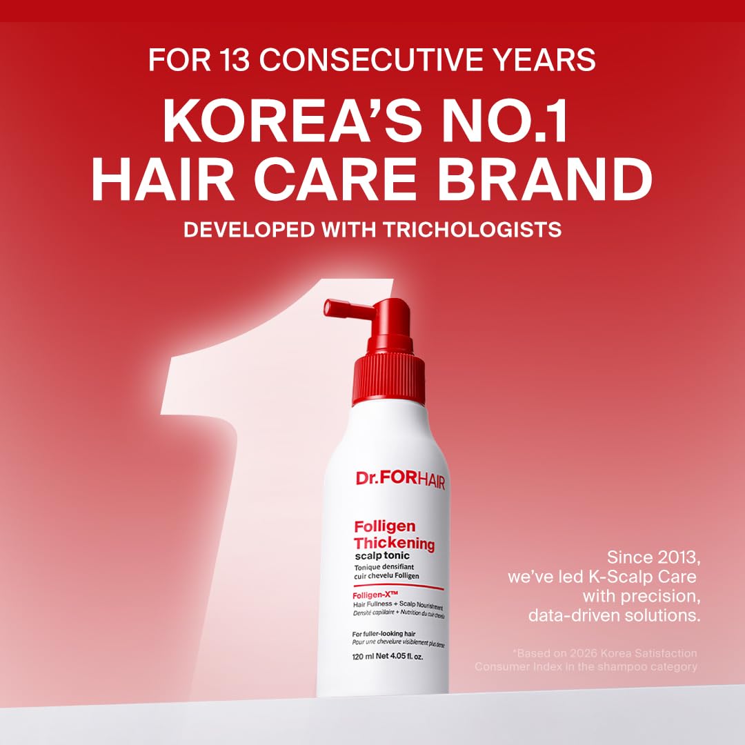 DR.FORHAIR spray nozzle close-up showing easy precise application benefit