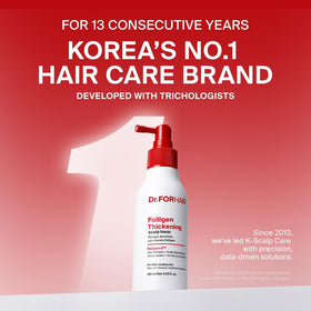 DR.FORHAIR spray nozzle close-up showing easy precise application benefit