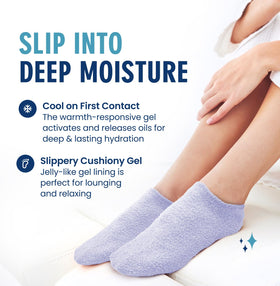 Dr. Frederick's blue haven pair laid flat illustrating full-foot coverage