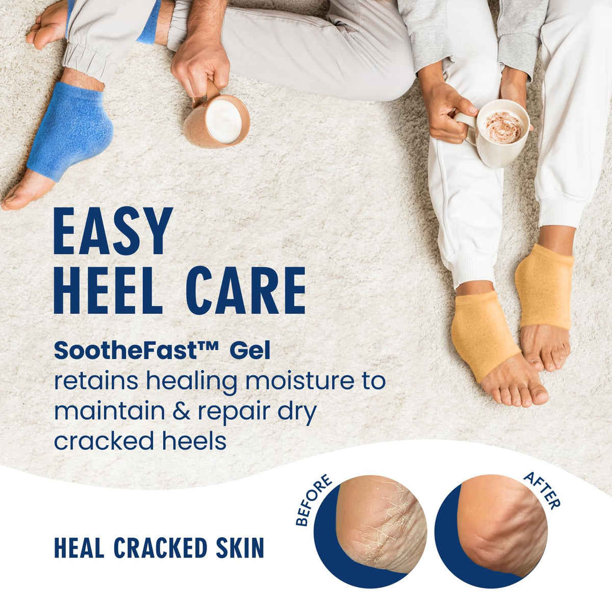 dr. frederick's close up of gel lining releasing oils for hydration