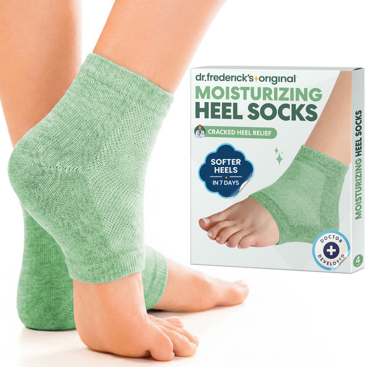 Dr. Frederick's front packaging showing two pairs and green aloe benefit