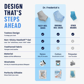 Dr. Frederick's plush fuzzy outer texture for warm comfortable wear