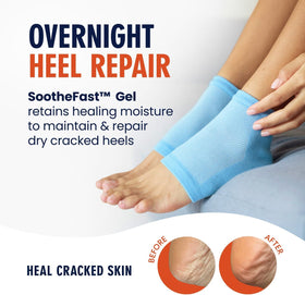 Dr. Frederick's close-up of gel lining showing moisture-locking technology