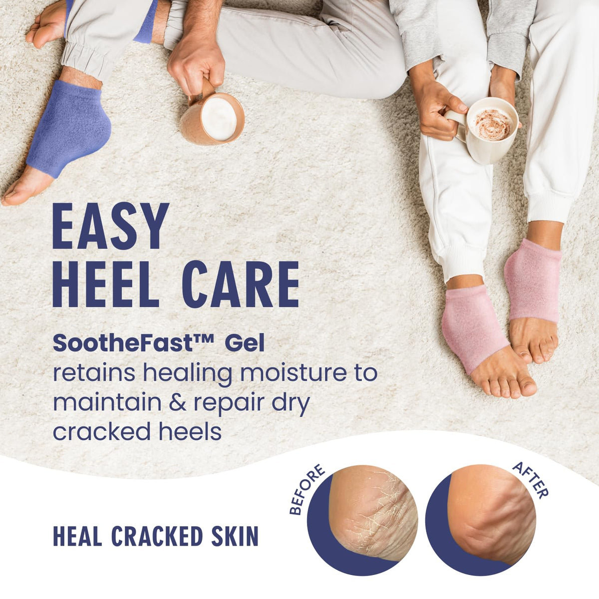 Dr. Frederick's gel lining closeup revealing oil-infused moisturizing layer