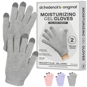 Dr. Frederick's packaging front view showing gloves and benefits