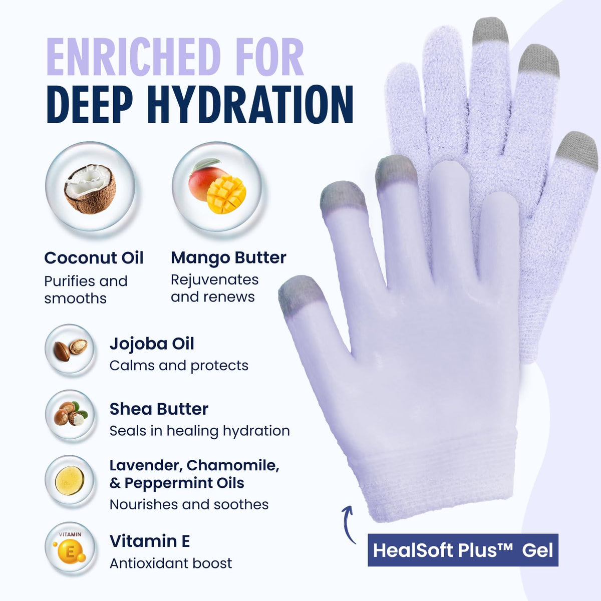 Dr. Frederick's glove on hand using smartphone for touchscreen convenience