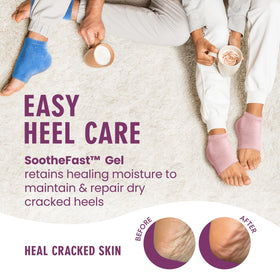 Dr. Frederick's inner gel lining close-up illustrating moisturizing action