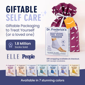 Dr. Frederick's product label and ingredients panel showing medical-grade gel details