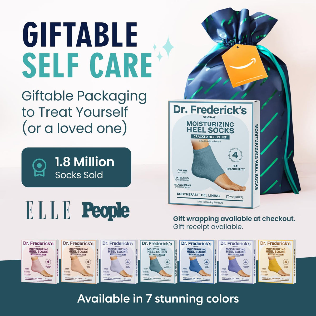 Dr. Frederick's label and ingredient tag highlighting medical-grade gel