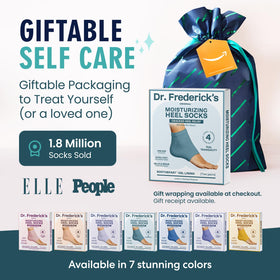 Dr. Frederick's label and ingredient tag highlighting medical-grade gel