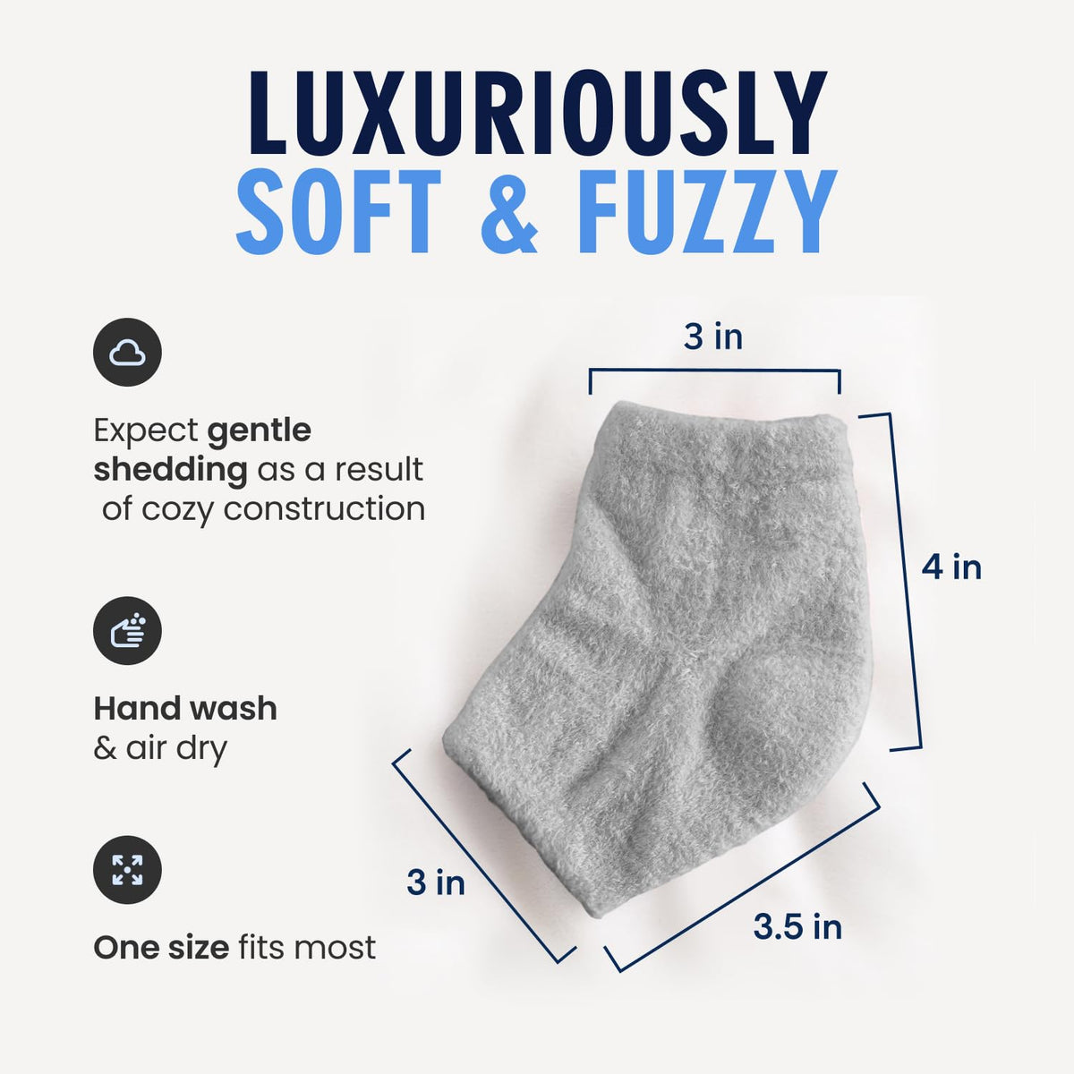Dr. Frederick's socks pictured on bedside table for overnight use