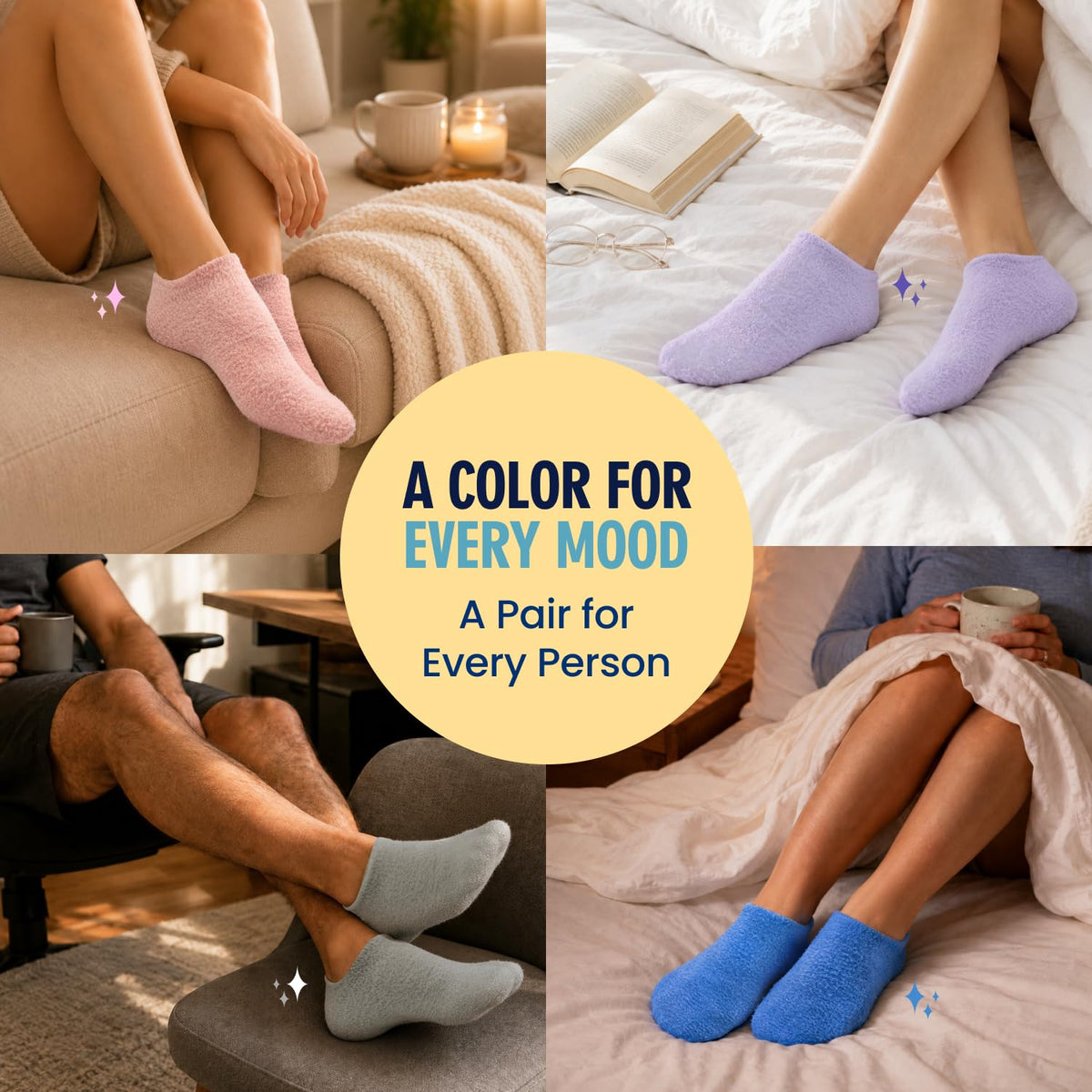 Dr. Frederick's plush pink sock close-up showing soft fabric and comfort