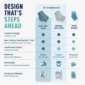 Dr. Frederick's fuzzy exterior texture for cozy comfort