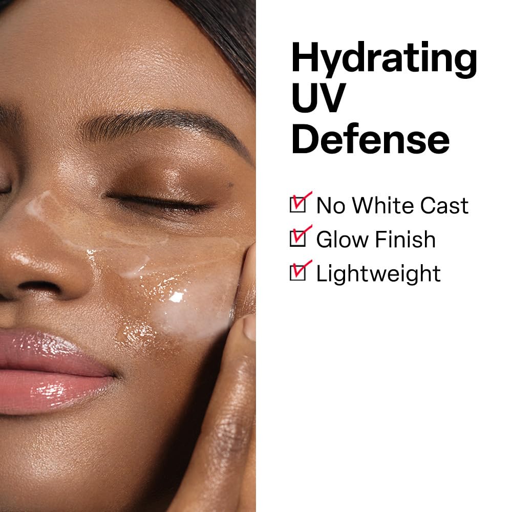 Dr. G applied on hand illustrating blendability and lack of white cast benefit