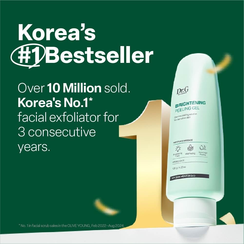 Dr. G gel pilling on hand demonstrating gentle exfoliation benefit