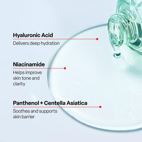 Dr.G product label and ingredients list close-up, shows transparent formulation