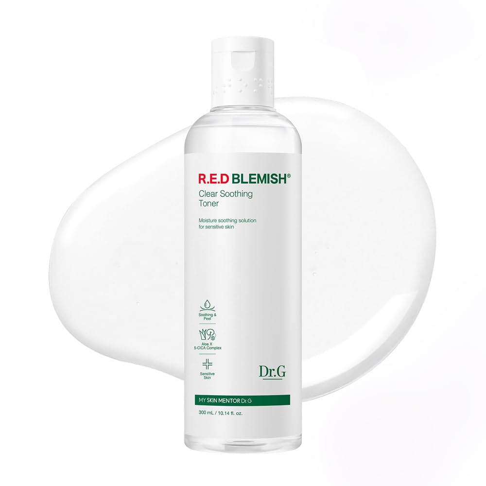 Dr.G toner front bottle showing label and size for reliable daily use