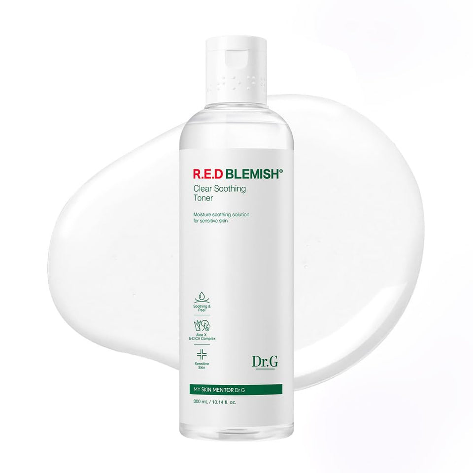 Dr.G toner front bottle showing label and size for reliable daily use
