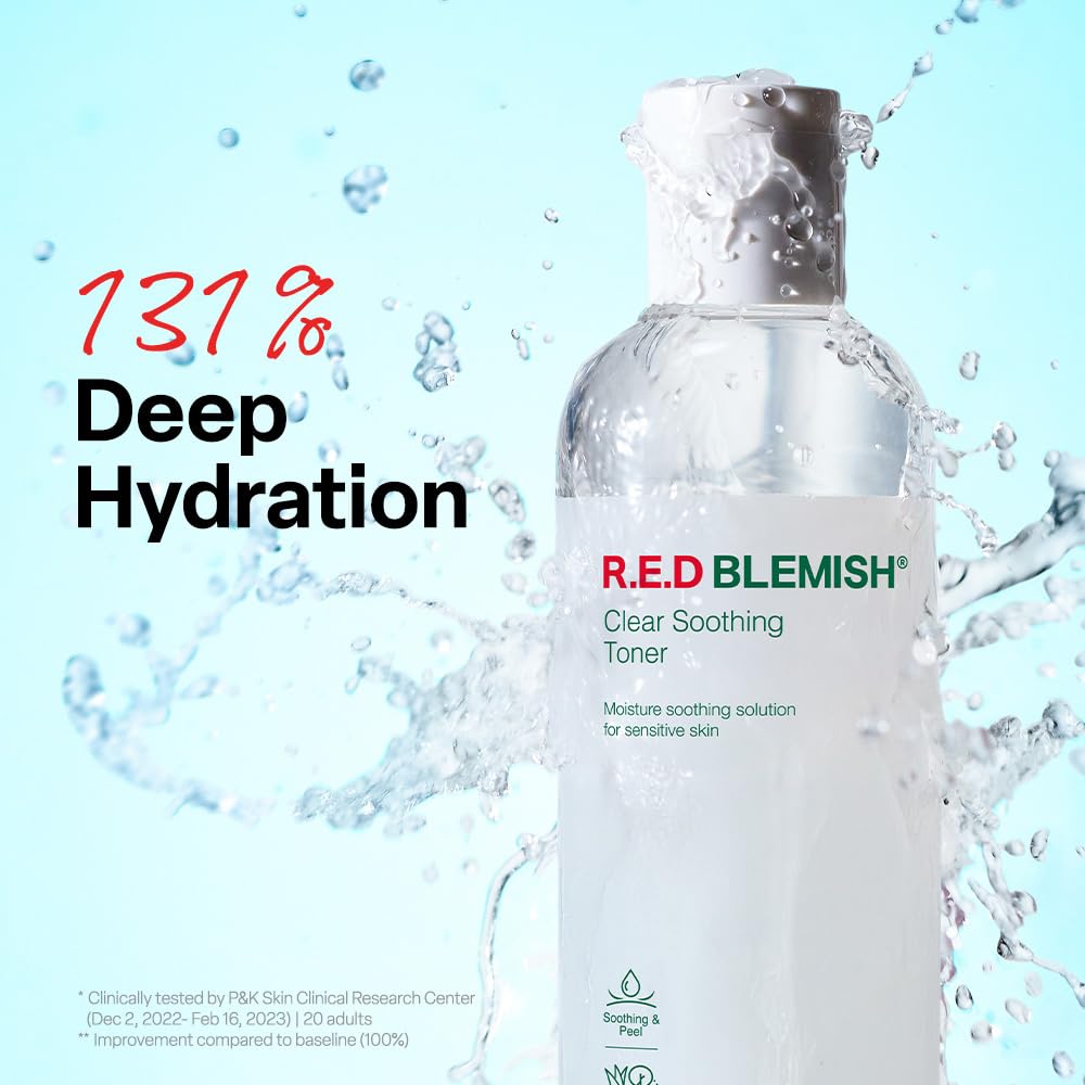 Dr.G texture drops on skin showing lightweight, hydrating consistency