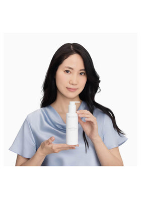 Dr. Grace cleanser in bathroom routine demonstrating gentle daily use
