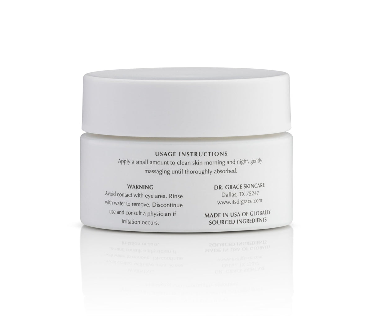 Dr. Grace cream texture in spoon showing lightweight smoothness and absorbency