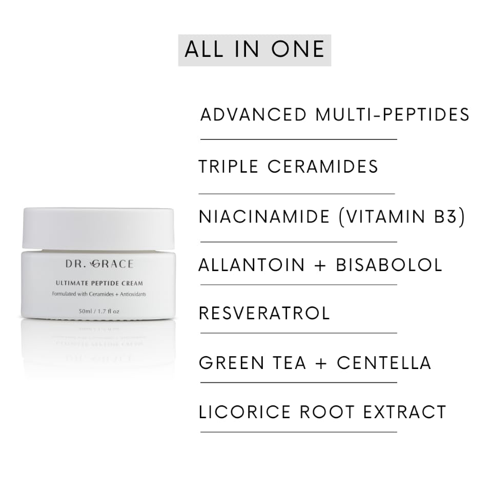 Dr. Grace jar next to everyday items indicating product size and portability