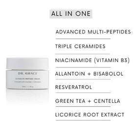 Dr. Grace jar next to everyday items indicating product size and portability