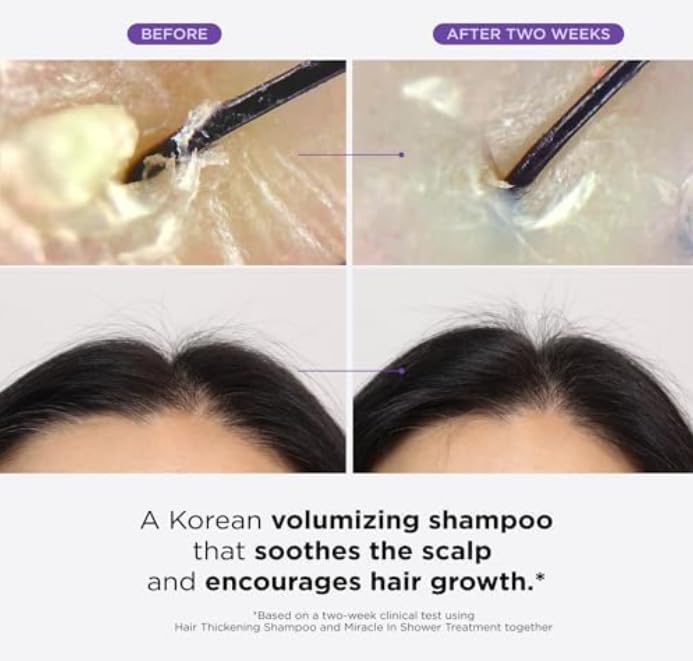 Dr Groot being applied to hair in shower for scalp revitalizing