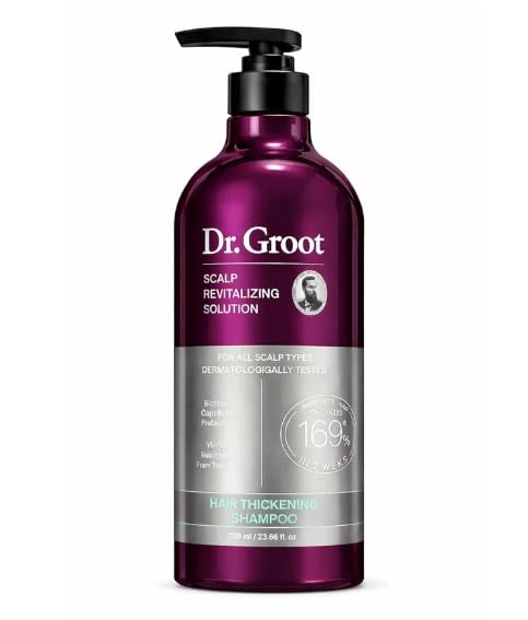 Dr Groot front bottle showing 700 ml and volumizing benefit