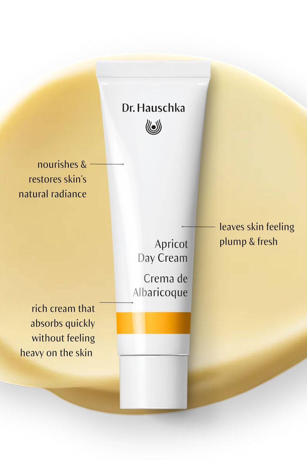 Dr. Hauschka product on bathroom shelf staged lifestyle for daily routine benefit