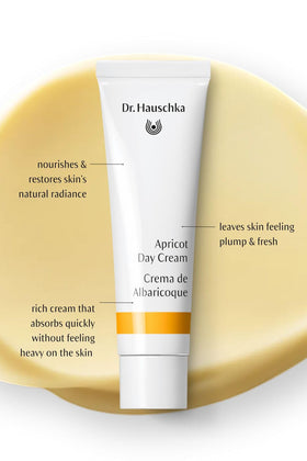 Dr. Hauschka product on bathroom shelf staged lifestyle for daily routine benefit
