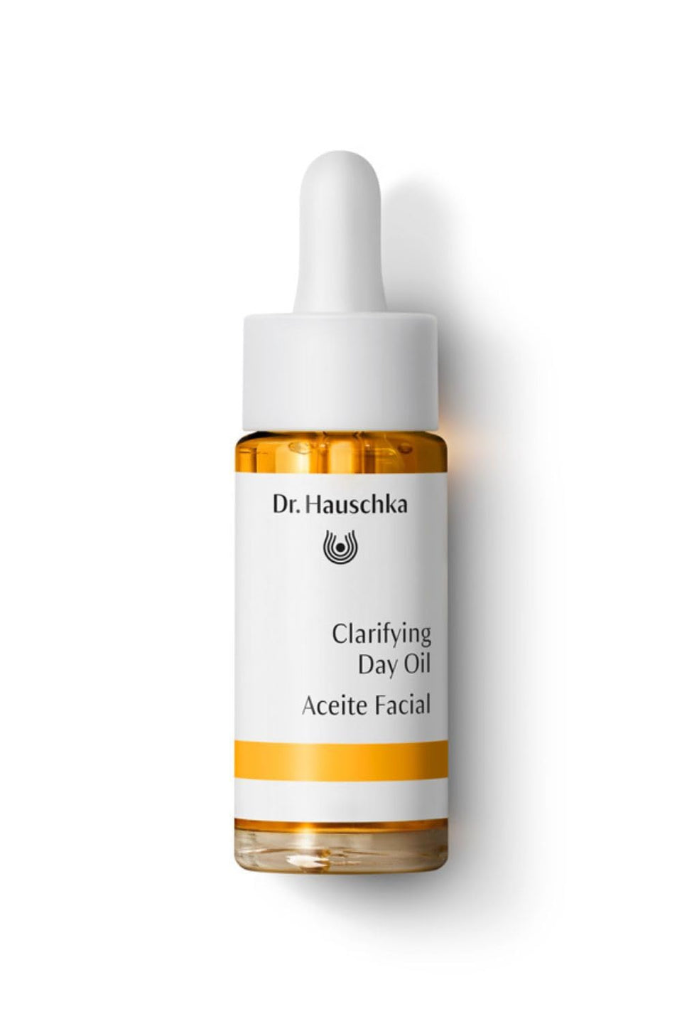 Dr. Hauschka bottle front view showing sleek packaging and size benefit