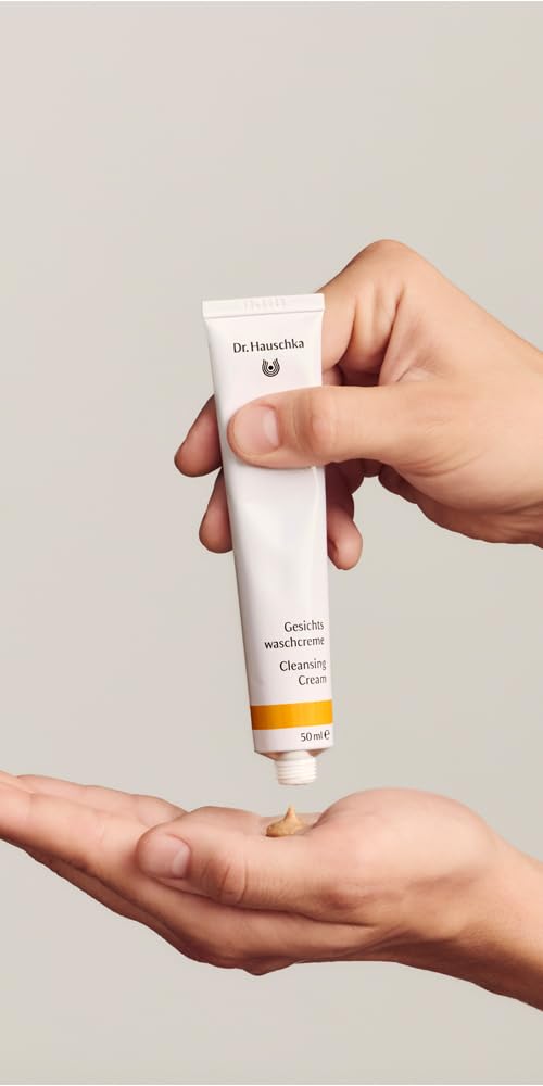 Dr. Hauschka cream texture close-up highlighting fine exfoliation and smoothing benefit