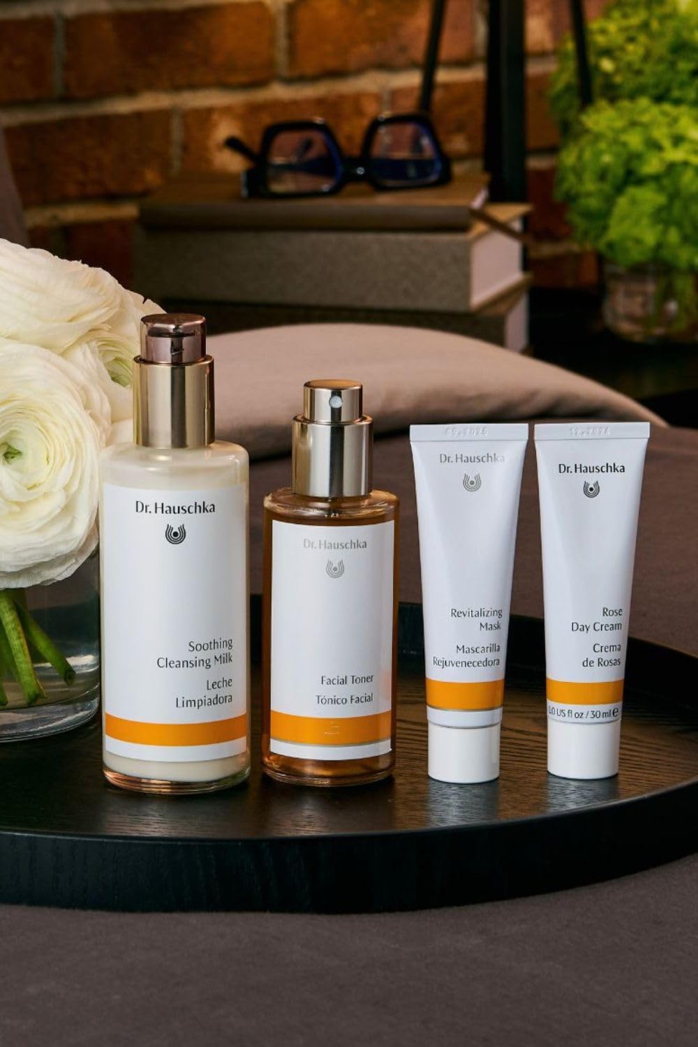 Dr. Hauschka label close-up emphasizing natural ingredient transparency