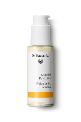 Dr. Hauschka front packaging shows bottle and label for calm skin benefits