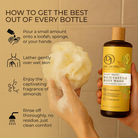 Dr. Jacobs Naturals bottle in a minimalist bathroom suggesting everyday use and calm