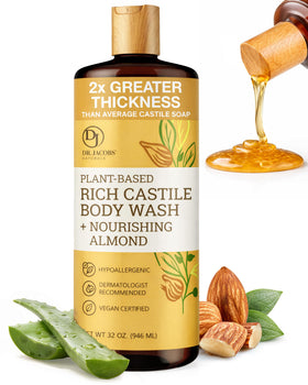 Dr. Jacobs Naturals front packaging showing almond scent and 32 oz size for clear choice