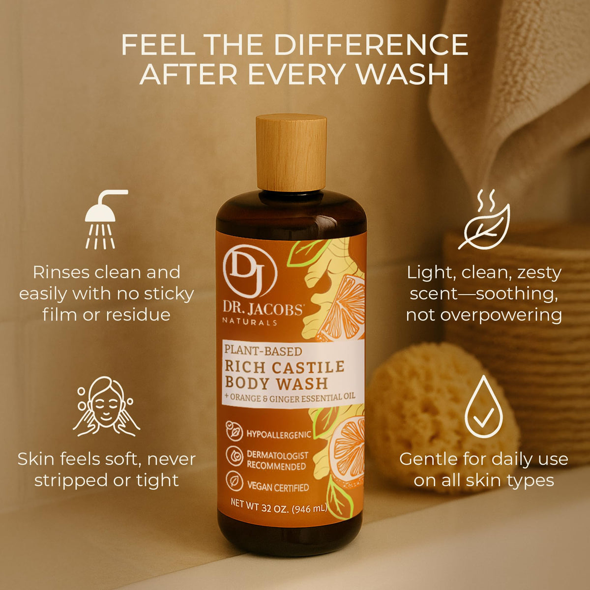 Dr. Jacobs Naturals pump dispensing soap for easy controlled dosing benefit