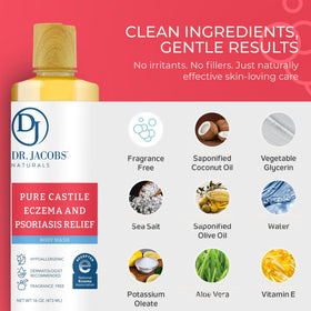 Dr. Jacobs Naturals bottle beside common objects for clear size comparison