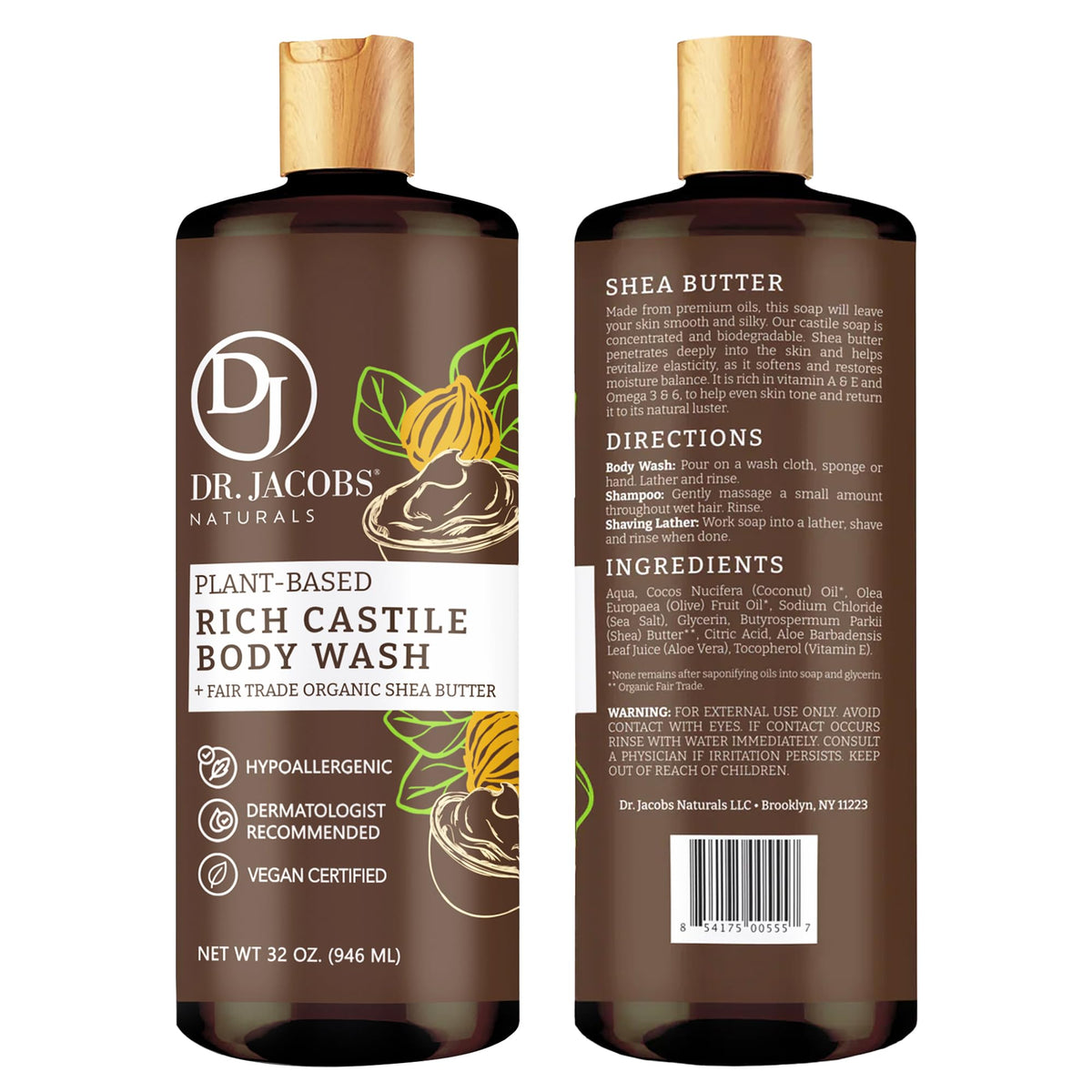 Dr. Jacobs Naturals pump dispenser closeup for easy one-hand use benefit