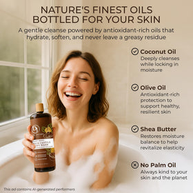 Dr. Jacobs Naturals texture lather detail illustrating mild, moisturizing foam